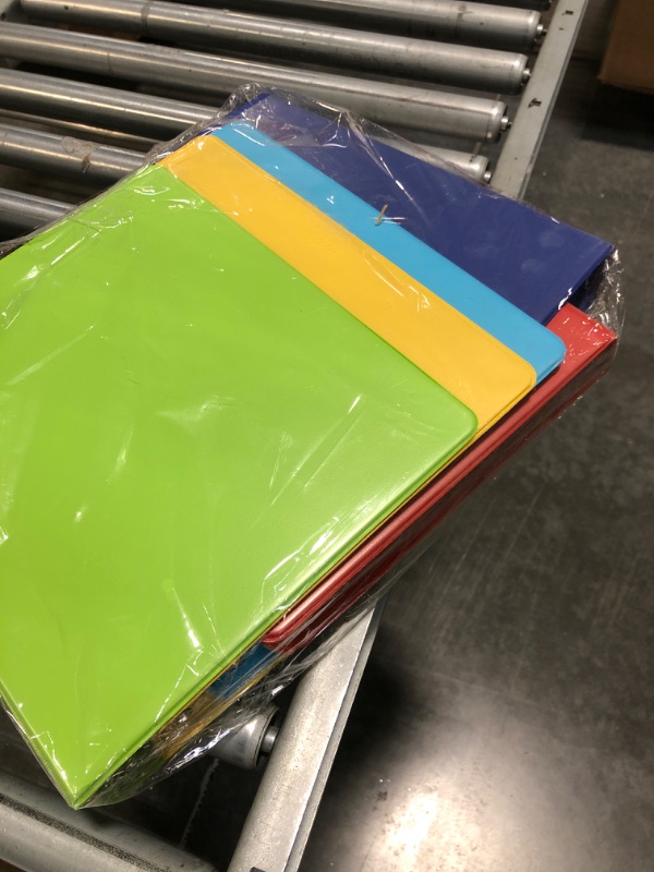 Photo 2 of 1-inch 3 Ring Binder with 2 Interior Pockets, 1'' Basic Binders Holds US Letter Size 8.5'' x 11'' Paper - Durable, Versatile Binders for Office, Home, and School Use, 6 Pack (6-Color Assorted)
