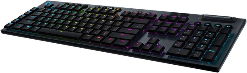 Photo 1 of Logitech G915 LIGHTSPEED RGB Mechanical Gaming Keyboard • Low Profile GL Tactile Key Switch • LIGHTSYNC RGB • Advanced Wireless and Bluetooth Support • Tactile • Black