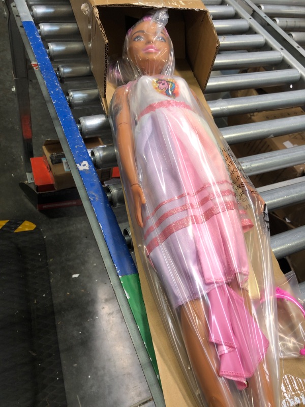 Photo 3 of Barbie 28-inch Best Fashion Friend Unicorn Party Doll, Brown Hair, Amazon Exclusive, by Just Play Unicorn- Brown Hair (Amazon Exclusive)