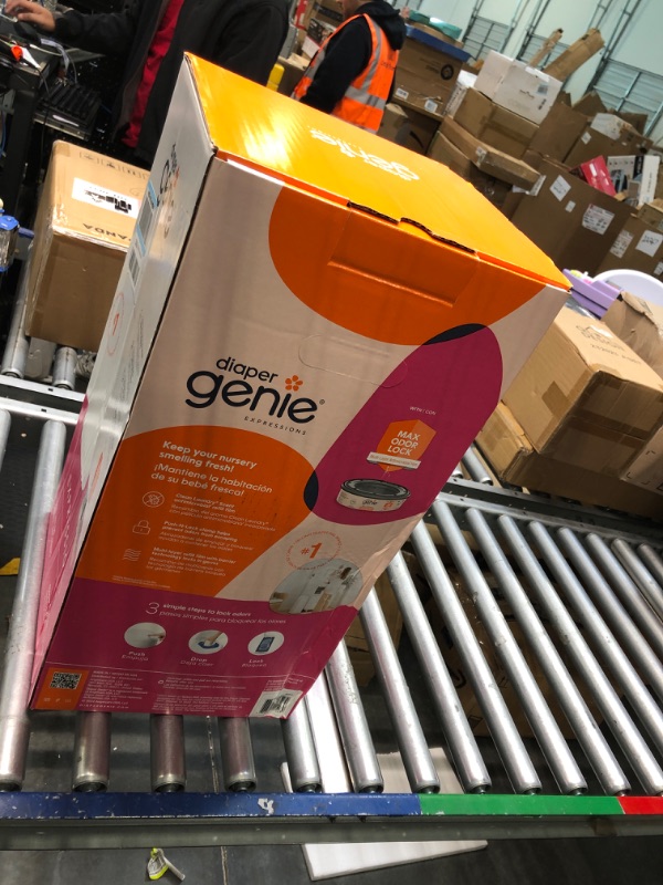 Photo 2 of Diaper Genie Expressions Pail | Odor-Controlling Baby Diaper Disposal System | Includes Diaper Pail and 1 Starter Refill Bag