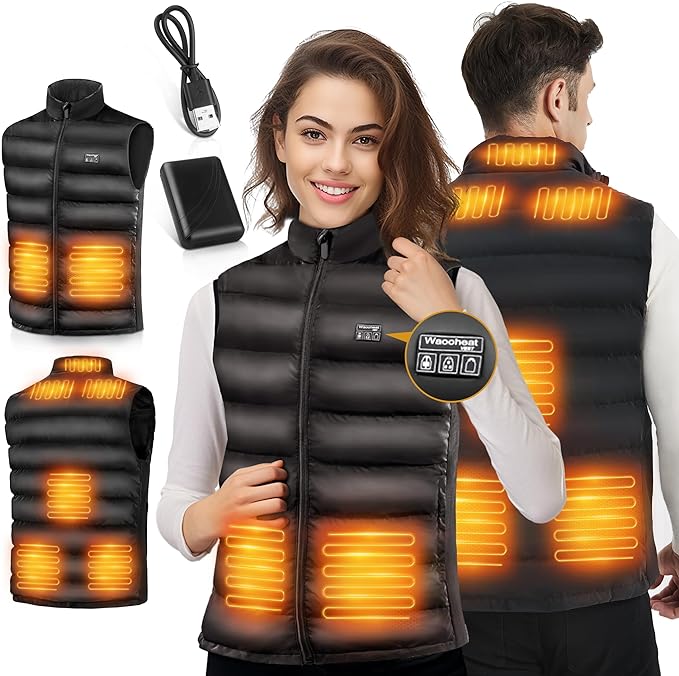 Photo 1 of Orznez Heated Vest, Heated Jackets for Men Women with 8 Heating Zones, Winter Vest with Battery for Ski Hunting