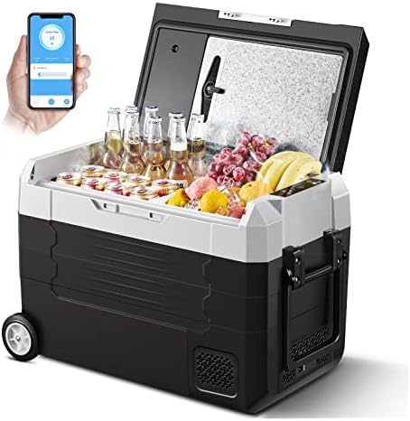 Photo 1 of AAOBOSI Car Refrigerator,Camping Fridge 35L, Wifi App Control Car Refrigerator, Dual Zone Single Temperature, 20°C~-20°C, DC 12/24V &AC 100-240V Car Fridge For Camping, Travelling, Caravans