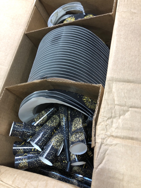 Photo 1 of Gold Shooting Star NYE New Years Party Kit for 50 Guests
