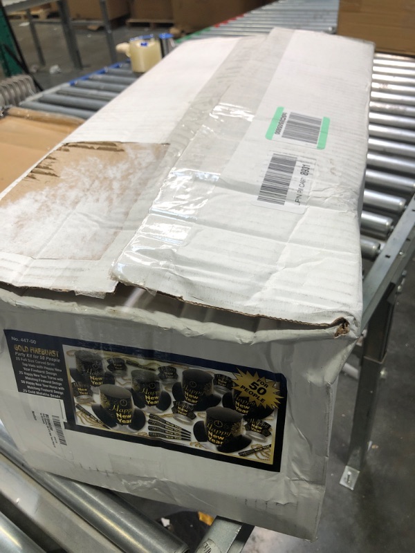 Photo 1 of Gold Shooting Star NYE New Years Party Kit for 50 Guests
