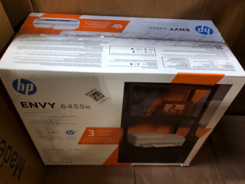 Photo 3 of HP ENVY 6455e Wireless Color All-in-One Printer with 6 Months Free Ink with HP+ (223R1A)