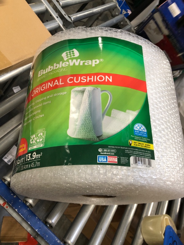 Photo 2 of Duck Brand Original Bubble Wrap Cushioning - Clear 12 in. x 150 ft.
