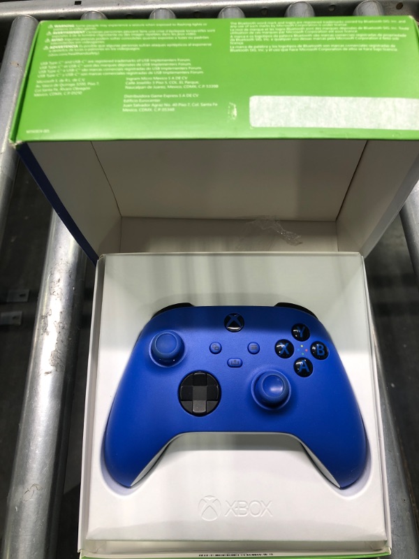 Photo 2 of **USED** Xbox Core Wireless Controller for Xbox Series X|S, Xbox One, and Windows Devices – Shock Blue