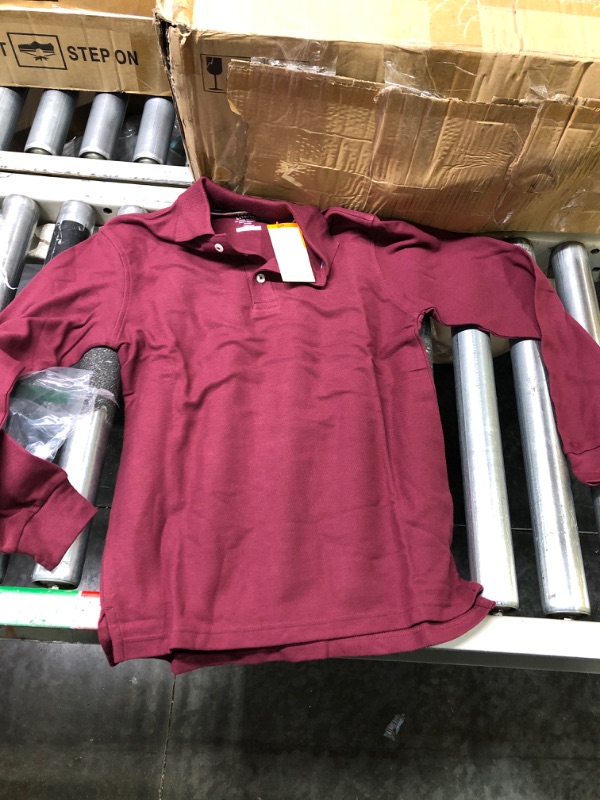 Photo 1 of French Toast Boys' Long-Sleeve Pique Polo Shirt