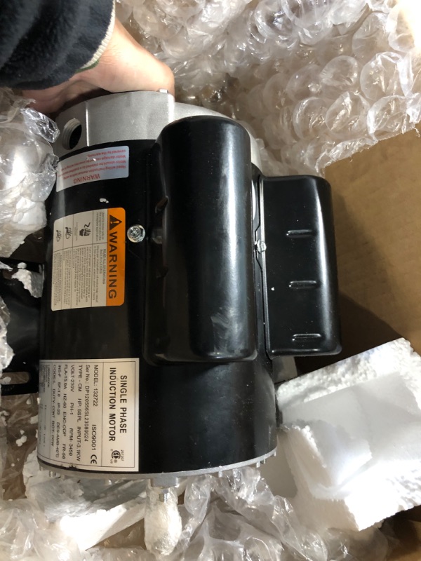 Photo 1 of VEVOR 5 Hp Electric Motor 3.1 KW Rated Speed 3450 RPM Single Phase Motor AC 208-230V Air Compressor Motor Suit for Home and Small Shop Air Compressors 5 HP 3450RPM