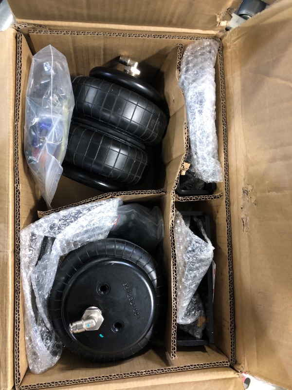 Photo 1 of KEIYSHOLCK Air Spring Bags Suspension Kit Compatible with 2001-2010 Chevy and GMC Sierra 2500/3500 Pickup Rear Air Helper Spring, up to 5,000 lbs of Load Leveling Capacity
