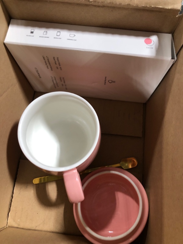 Photo 2 of ANBANGLIN Smart Mug Warmer, Coffee Mug Warmer for Desk with Auto Shut Off, Coffee Cup Warmer for Coffee Milk Tea, Candle Warmer (Pink-NO Mug)