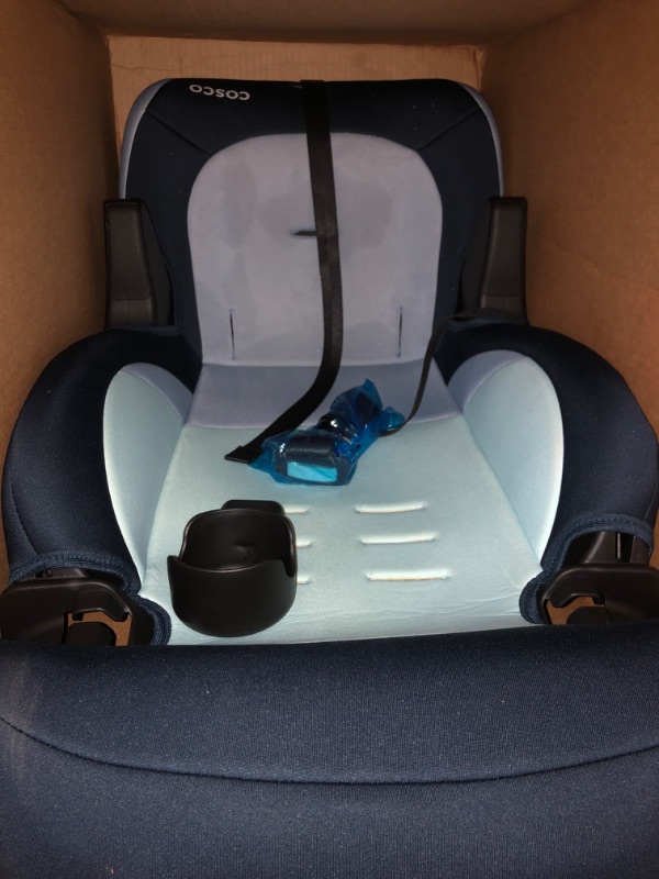 Photo 3 of Cosco Finale DX 2-in-1 Booster Car Seat, Forward Facing 40-100 lbs, Rainbow