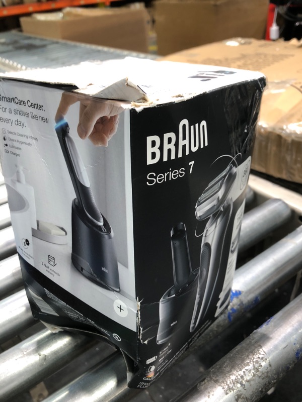 Photo 4 of Braun Series 7 7071cc Flex Electric Razor for Men with SmartCare Center, Precision Trimmer, Wet & Dry, Rechargeable, Cordless Foil Shaver, Silver