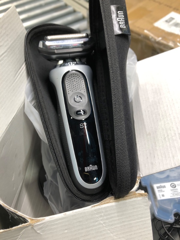 Photo 2 of Braun Series 7 7071cc Flex Electric Razor for Men with SmartCare Center, Precision Trimmer, Wet & Dry, Rechargeable, Cordless Foil Shaver, Silver