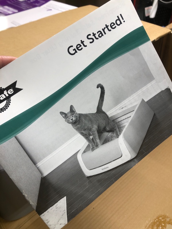 Photo 1 of *Base is missing*PetSafe ScoopFree Complete Plus Self-Cleaning Cat Litter Box with Top-Entry Hood - Never Scoop Litter Again - Hands-Free with Included Disposable Crystal Tray - Less Tracking, Better Odor Control Complete Plus Top Entry