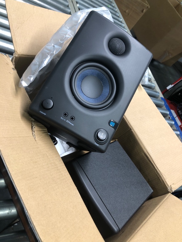 Photo 2 of ** FOR PARTS** PreSonus Eris 3.5 Gen 2 — 3.5-inch Powered Desktop Speakers for Multimedia, Gaming, Studio-Quality Music Production, 50W Power 3.5" Studio Monitors (Pair) 2nd Generation