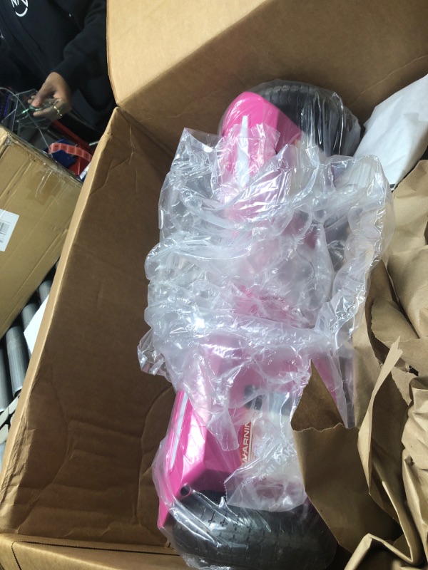 Photo 2 of **USED FOR PARTS** Hover-1 Drive Electric Hoverboard | 7MPH Top Speed, 3 Mile Range, Long Lasting Lithium-Ion Battery, 6HR Full-Charge, Path Illuminating LED Lights Pink