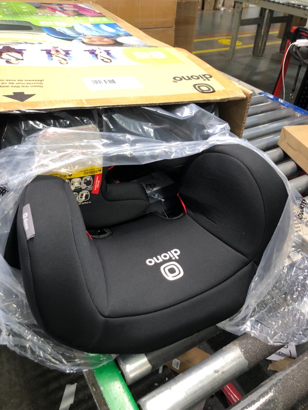 Photo 2 of Diono Cambria 2 XL 2022, Dual Latch Connectors, 2-in-1 Belt Positioning Booster Seat, High-Back to Backless Booster with Space and Room to Grow, 8 Years 1 Booster Seat, Black NEW! Black
