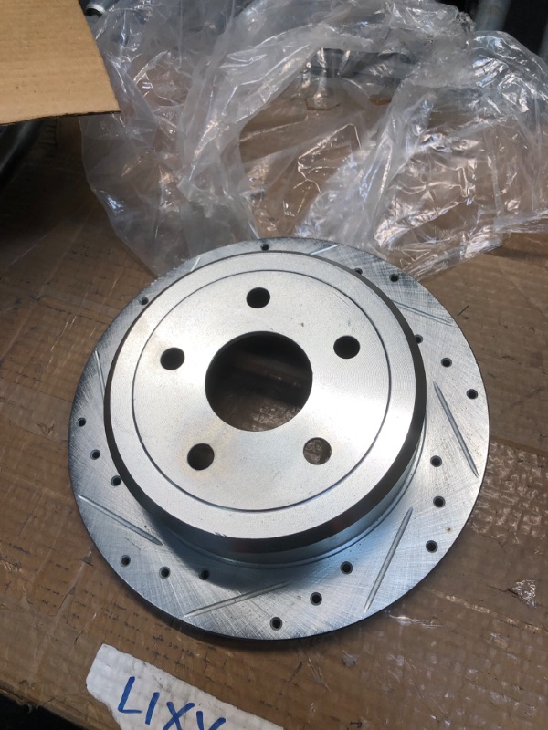 Photo 3 of SureStop Rear, Driver or Passenger Side Brake Disc, Cross-drilled and Slotted