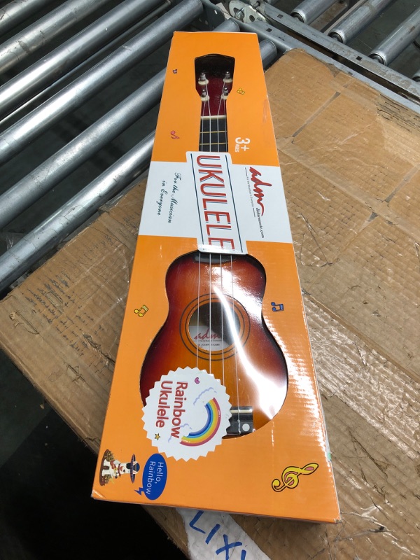 Photo 2 of ADM Soprano Ukulele for Beginners 21 Inch Hawaiian Wood Ukelele Kit for Kids Adult Student Starter Professional Ukalelee Pack Bundle with Free Lessons Gig Bag Strap Nylon String Tuner Pick, Sunset