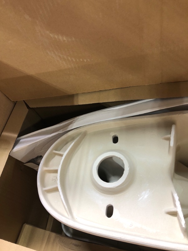 Photo 6 of 2-piece 1.1 GPF/1.6 GPF High Efficiency Dual Flush Complete Elongated Toilet in White, Seat Included