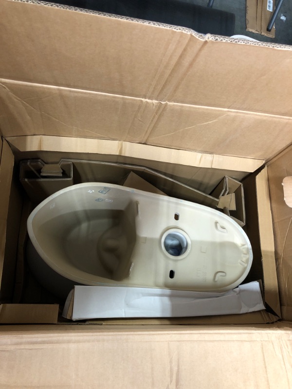 Photo 3 of Power Flush 2-Piece 1.28 Gallons Per Flush GPF Single Flush Elongated Toilet in White with Slow-Close Seat Included