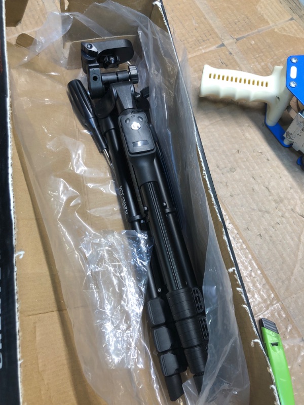 Photo 1 of Camera Tripod, 80/84 inches Heavy Duty Tripod for Camera and Phone, 82" Camera Monopod Tripod, DSLR Binoculars Spotting Scope Camcorders Video Tripod Stand, 360 Degree Ball Head, 35 lbs Loads Black