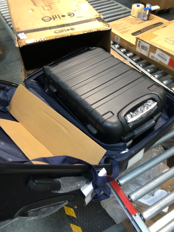 Photo 1 of ***MISSING ONE SUITCASE***

Coolife Luggage 3 Piece Set Suitcase Spinner Hardshell Lightweight TSA Lock 4 Piece Set Black