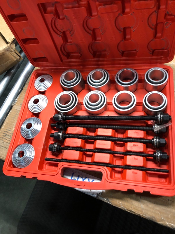 Photo 4 of 28 PCS Pull and Press Sleeve Kit, 45# Steel Removal Installation Bushes Bearings Tool Kit, Bush Removal Insertion Sleeve Tool Set Works on Most Cars and LCV, HGV Engines