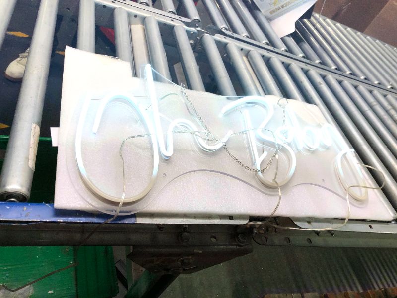 Photo 1 of **FOR PARTS** ATOLS Oh Baby Large Neon Sign for Wall Decor, with Dimmable Switch, Reusable Neon Light Sign for Baby Shower Decorations, Birthday Party, Wedding Decor, Warm White,Size 23.5X11.8 inches without Remote Control