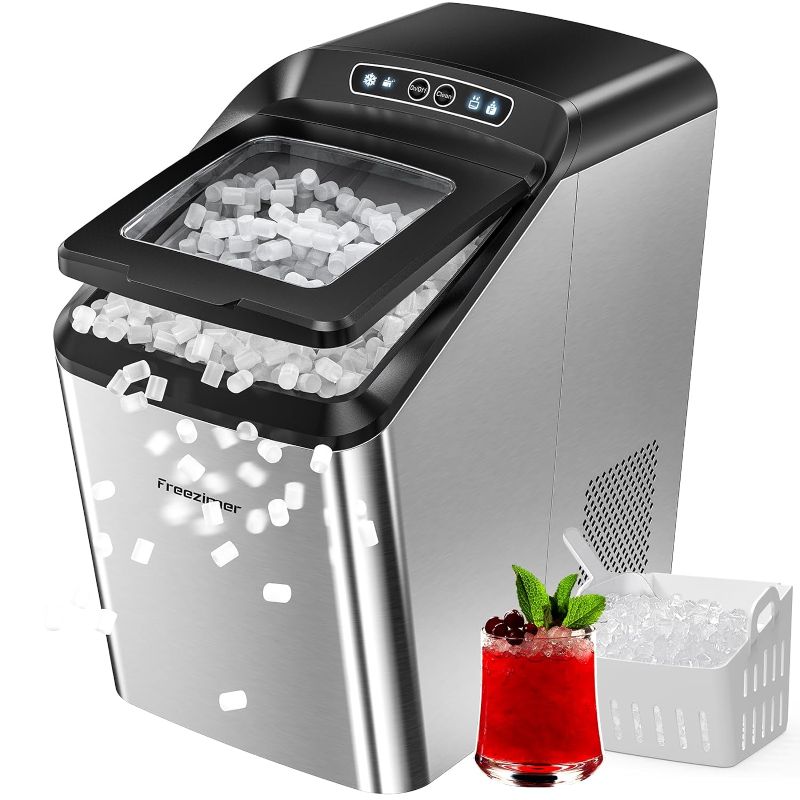 Photo 1 of Freezimer Dreamice X2 | 33lbs Thick Insulation Nugget Ice Maker Countertop with Chewable Sonic Ice | Self-Cleaning with Waterline | Pebble Ice Machine Soft Ice | Pellet Ice Makers