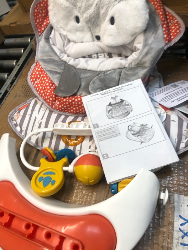 Photo 2 of Fisher-Price Premium Sit-Me-Up Floor Seat with Toy Tray - Peek-a-Boo Fox Portable Baby Chair with Snack Tray and Toys