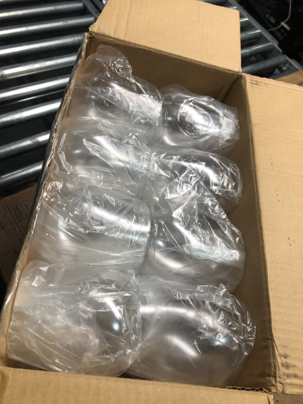 Photo 1 of 48 Pack Plastic Stemless Wine Glasses Disposable 12 Oz Clear Plastic Wine Cups Shatterproof Recyclable and BPA-Free