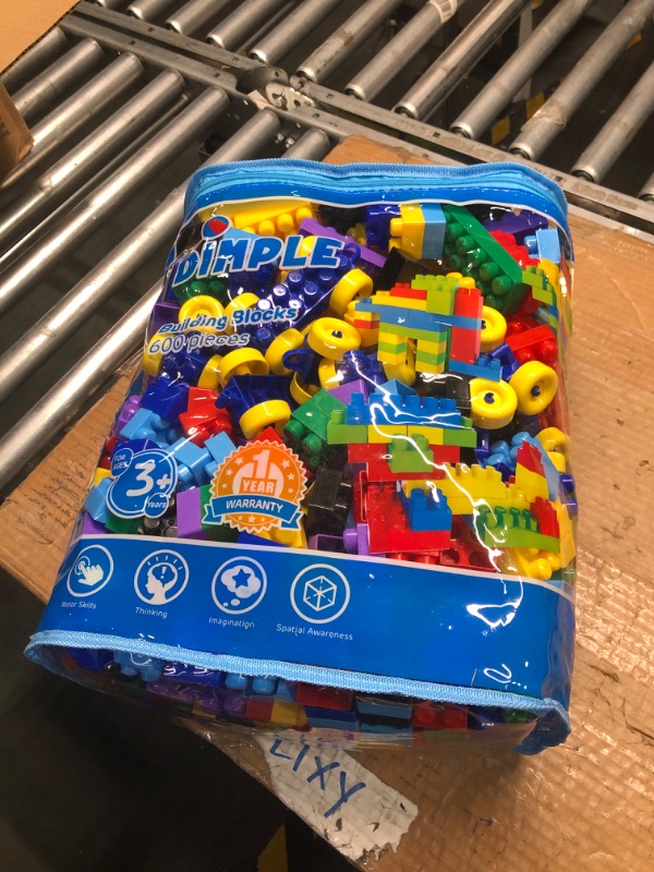 Photo 1 of Dimple Large Building Blocks for Toddlers/Kids (600 Piece) Stackable, Multi-Colored, Interlocking Toys Safe, Non-Toxic Plastic Bright Colors, Waterproof Boys, Girls Age 3 for Kids 600 Pieces