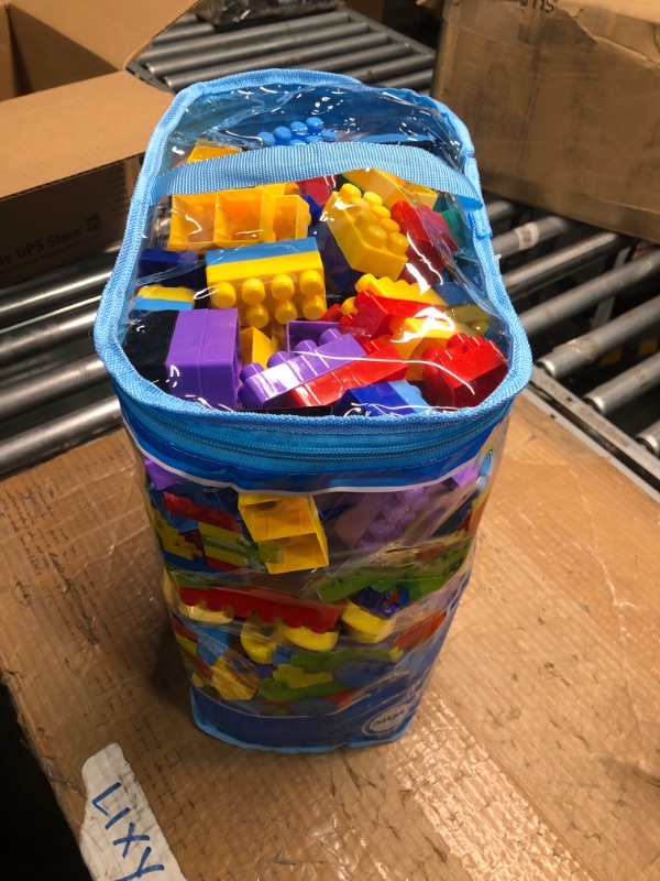 Photo 1 of Dimple Large Building Blocks for Toddlers/Kids (600 Piece) Stackable, Multi-Colored, Interlocking Toys Safe, Non-Toxic Plastic Bright Colors, Waterproof Boys, Girls Age 3 for Kids 600 Pieces