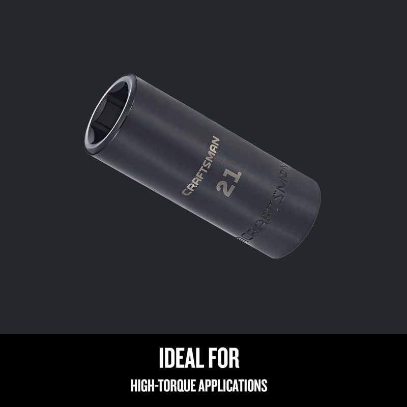 Photo 1 of  Deep Impact Socket, Metric, 1/2-Inch Drive, 21mm 