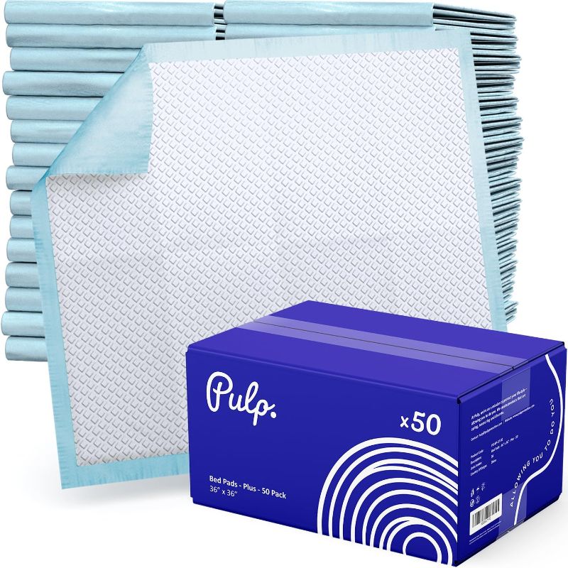 Photo 1 of 50 x Extra Large 36" x 36" Ultra Absorbent Disposable Incontinence Bed Pads | High Absorbency Waterproof Protective Underpads for Mattress, Sofa & Chair for Babies, Children, Adults, & Elderly & Pets
