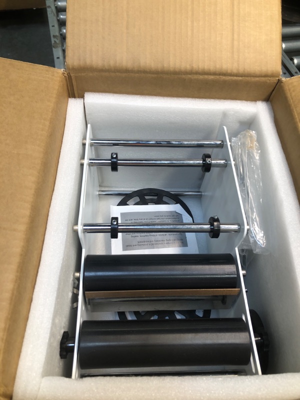 Photo 1 of Sumeve Manual Round Labeling Machine, Bottle Label Applicator for Round Bottles(White)