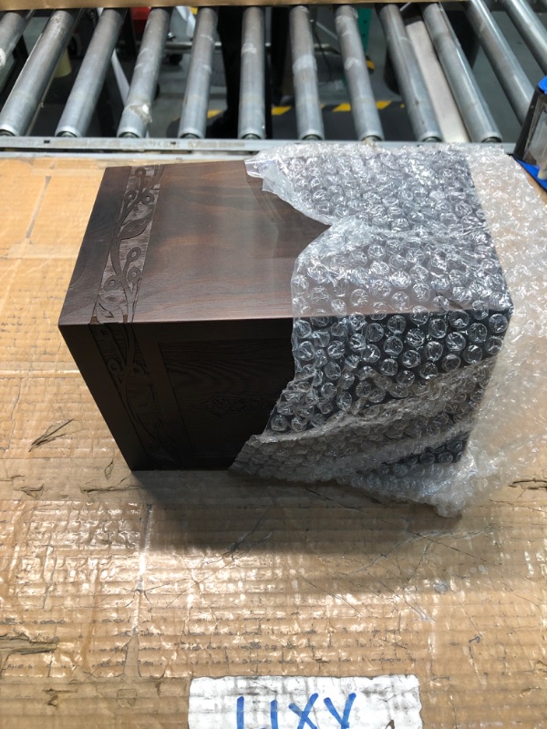 Photo 1 of DGDCDV Cremation Memorial Urns for Human Ashes Adult Male Female, Wooden Carved Cross Urns Box and Casket for Ashes Men Women Child, Large Burial Funeral Urns for Ashes, Holds Up to 222 LBS