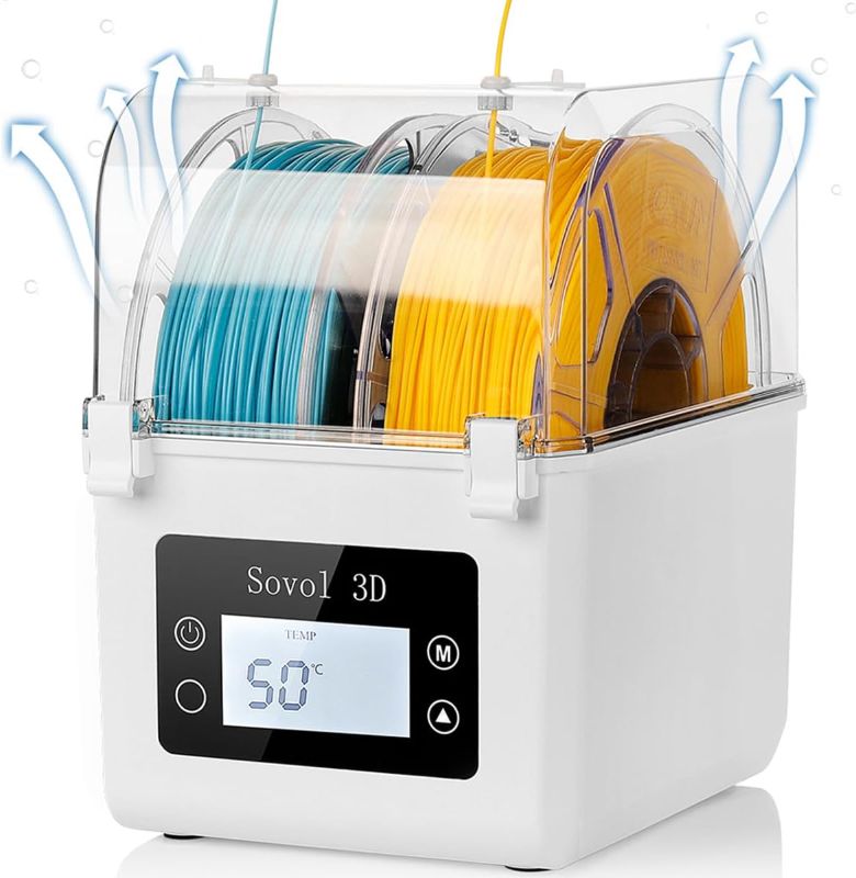 Photo 1 of *brand new*Sovol Filament Dryer 2023, SH01 Filament Dehydrator 3D Printer Spool Holder with Upgraded Fan, Dry Box for Keeping Filament Dry, Compatible with 1.75mm, 2.85mm Filament & PLA PETG TPU ABS