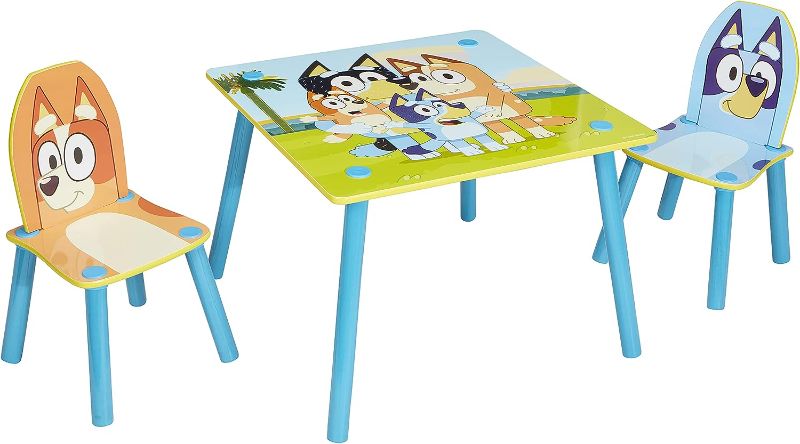 Photo 1 of Bluey Furniture - Includes Table and 2 Chairs - Perfect for Arts & Crafts, Multi Color