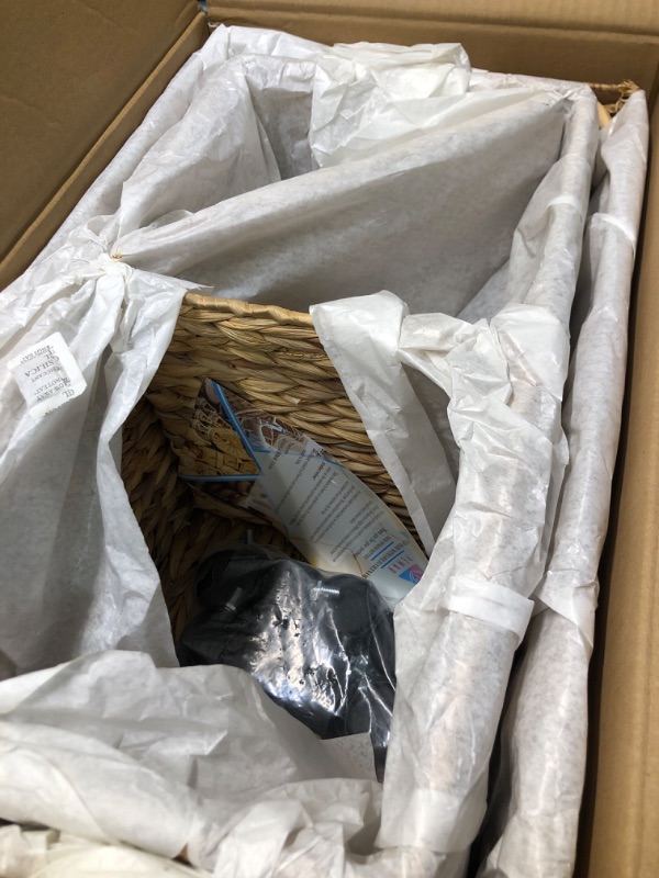 Photo 1 of PEMAR Set 2 Natural Wicker Storage Baskets on Wheels (Water Hyacinth-Fishbone Weaving)
***BRAND NEW***