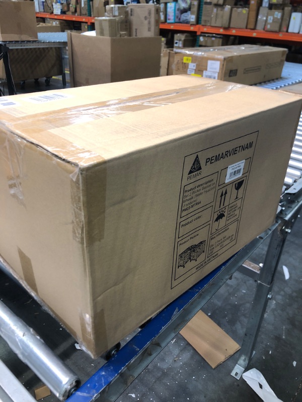 Photo 1 of PEMAR Set 2 Natural Wicker Storage Baskets on Wheels (Water Hyacinth-Fishbone Weaving)
***BRAND NEW***