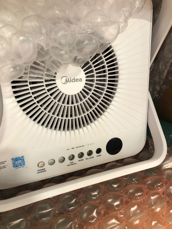 Photo 3 of **USED FOR PARTS** Midea Cube 20 Pint Dehumidifier for Basement and Rooms at Home for up to 1,500 Sq. Ft., Smart Control, Works with Alexa (White), Drain Hose Included, ENERGY STAR Most Efficient 2022 Cube 1,500 Sq. Ft.