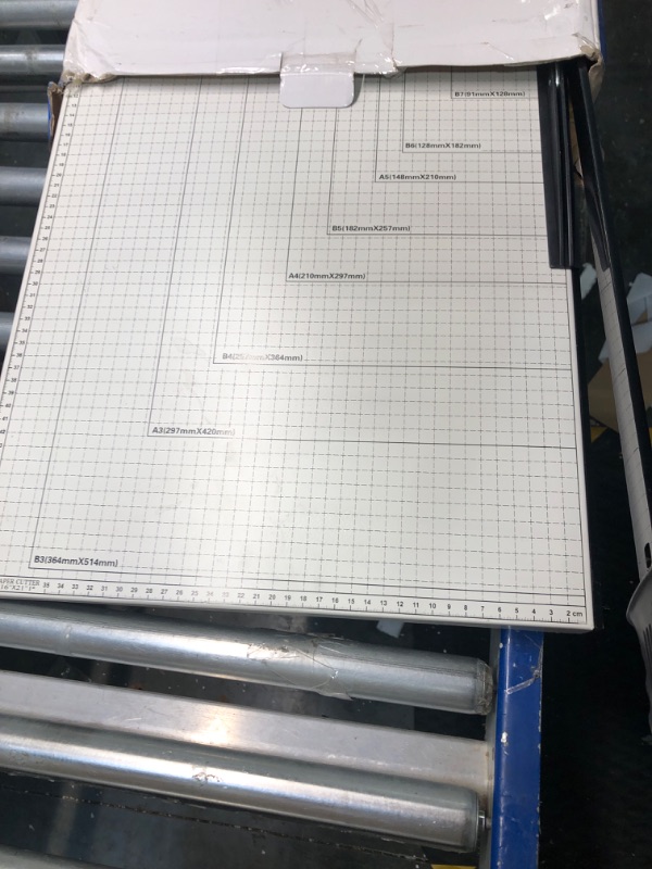 Photo 3 of Paper Cutter A3 Stack Paper Trimmer Guillotine 18” Cutting Length with Guard Rail Safety Blade Lock ZEQUAN, 10-Sheet Capacity, Commercial Grade Guillotine Paper Slicer Cutter for Office Home School 18Inch