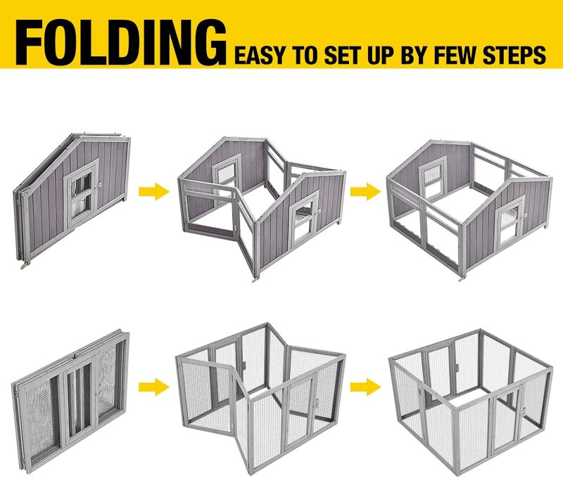 Photo 2 of Aivituvin-AIR66 Foldable Chicken Coop for 3-4 Chickens | Fast Assembly Design - Chicken Coop
***BRAND NEW/ IN PACKAGE**