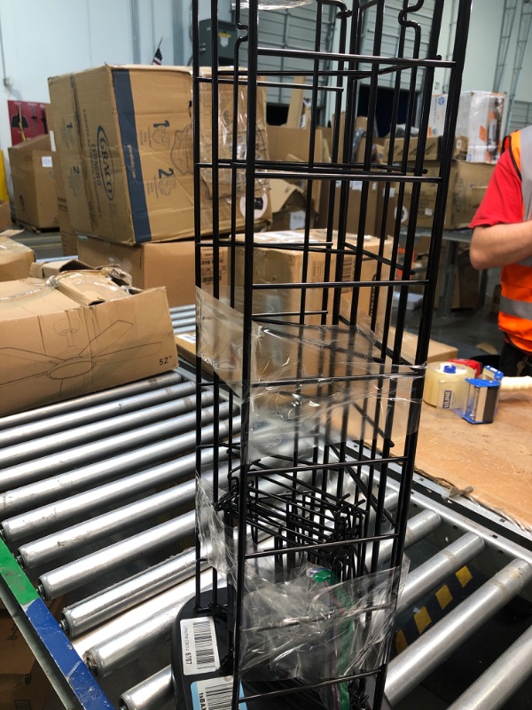 Photo 1 of Atlantic Adjustable Wire Media Rack - Heavy Gauge Steel, Holds 153CDs, 72 DVDs, 8 Adjustable Shelves PN78205091 Black