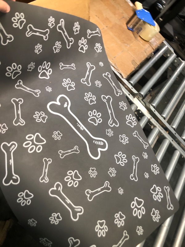 Photo 1 of **Like New**EAERSAN 24"×36" Extra Large Absorbent Dog Bowl Mats for Food and Water,Quick Dry Rubber Pet Food Mat-Easy Clean and No Stains,Suitable for Use with Multiple Pets Such as Dogs,Cats and Messy Drinkers Dary Grey 24"×36"