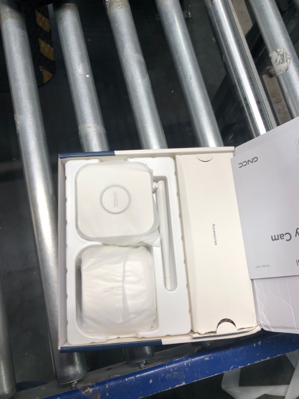 Photo 1 of GNCC Security Camera 1080P Wireless WiFi Outdoor IP66 Battery Operated Home IP Camera with Color Night Vision, Sound Light Alarm, Expand Local Storage up to 128GB, 1 Cam Kit with Base Station