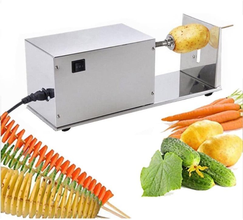 Photo 1 of ***FOR PARTS ONLY***

Commercial Potato Slicer Electric Tornado Potatoes Spiral Cutter French Fry Machine Stainless Steel with Switch Control for Home Commercial Use

